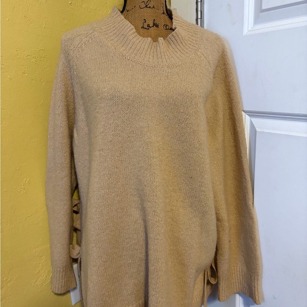 Vigoss Tan Cowl Neck Sweater